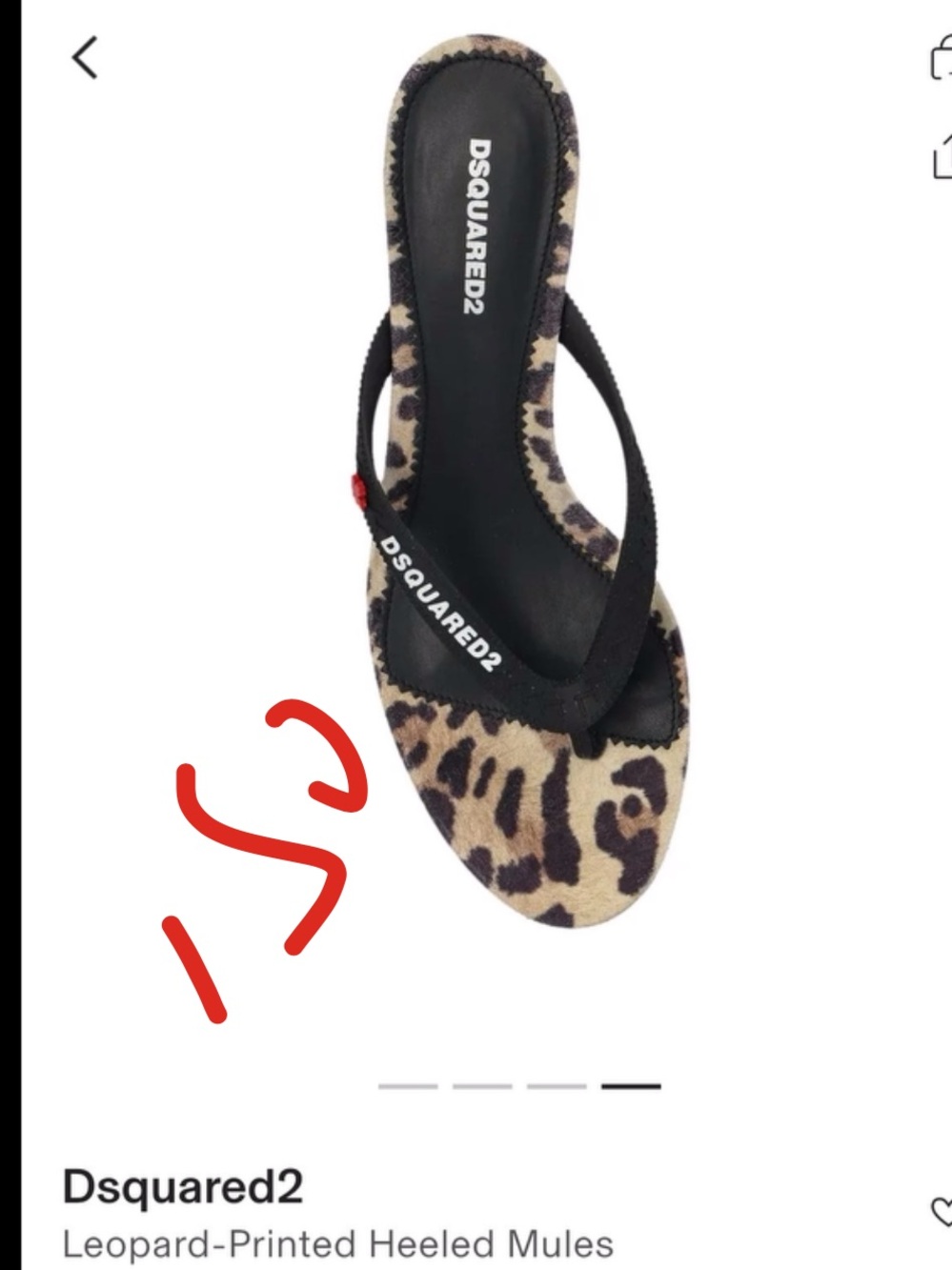 ISO Dsquared2 Leopard-Print Heeled Mules in Black and Brown